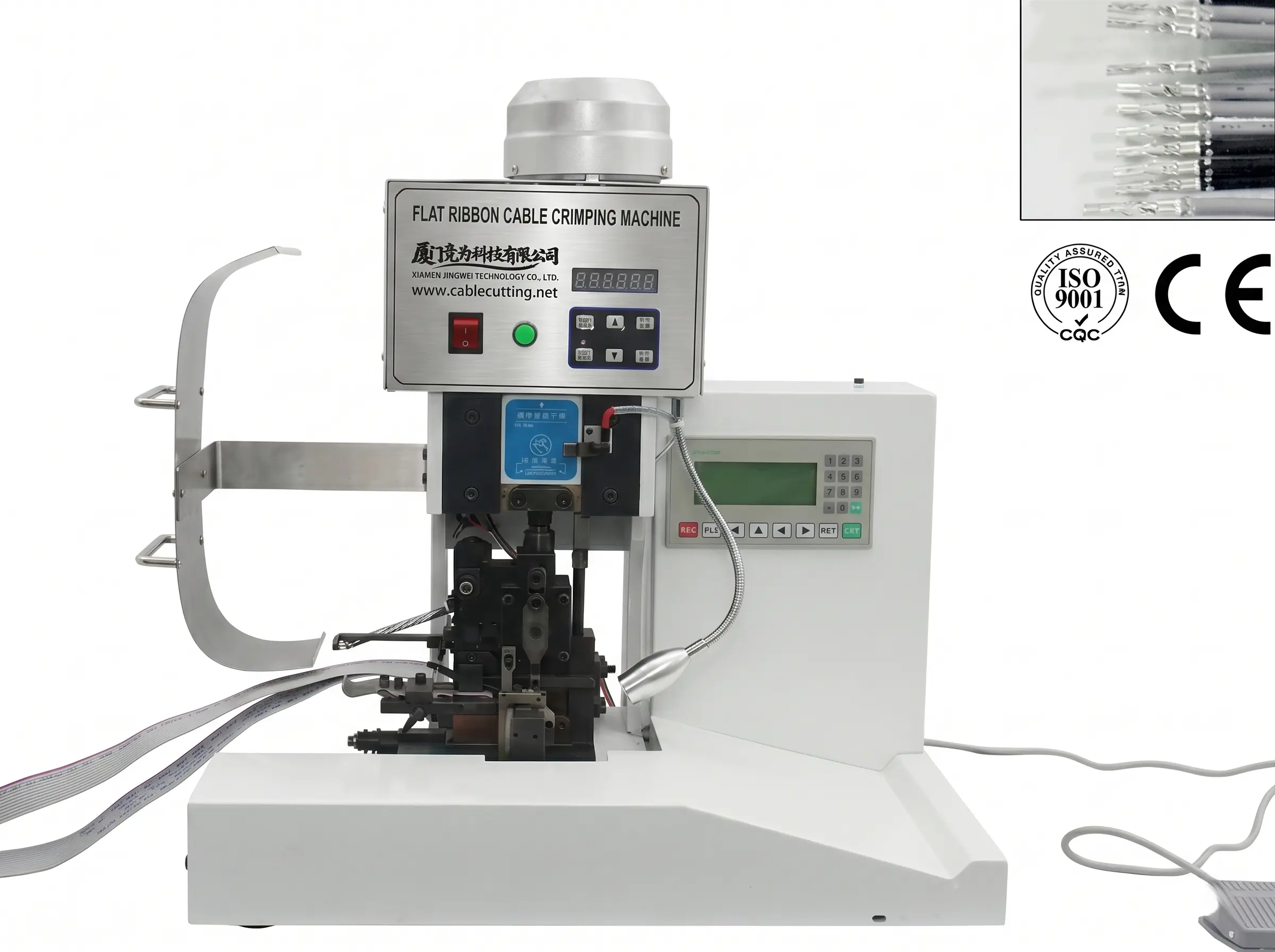 Máquina Semiautomática de Crimpar Cabo Plano WPM-FCCM-18