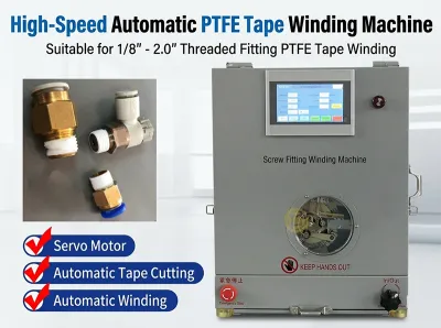 Máquina Automática de Envolvimento com Fita PTFE WPM-1308