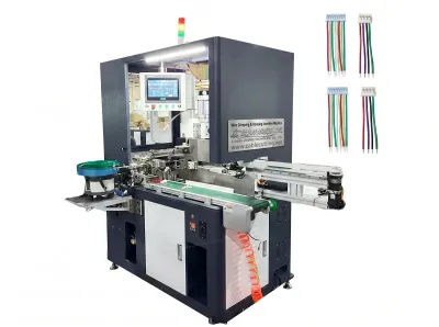 Máquina Automática de Crimpar Fios e Inserir Carcaça WPM-5505 - Máquina Automática de Crimpar Terminais