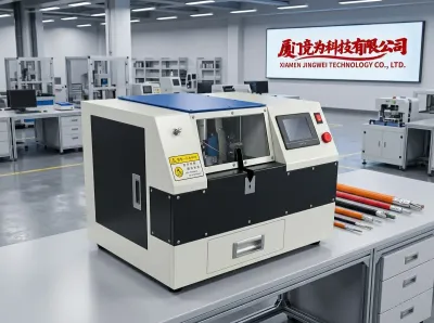 Máquina Automática de Escovagem, Dobragem e Corte de Blindagem de Cabo JW-835