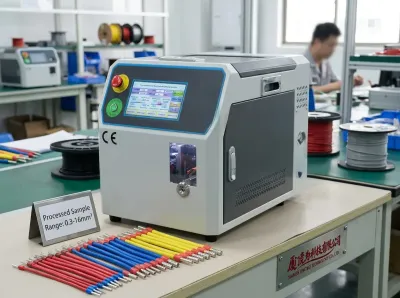 Máquina Automática de Decapagem e Crimpagem de Terminais com Função de Torção JW-0.3-16MM2 Thumb