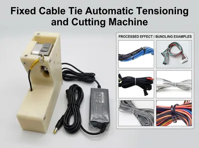 Máquina Automática de Tensão e Corte de Abraçadeiras Fixas (Gatilho Indutivo) JW-SLQ - Equipamento Auxiliar para Chicotes Elétricos