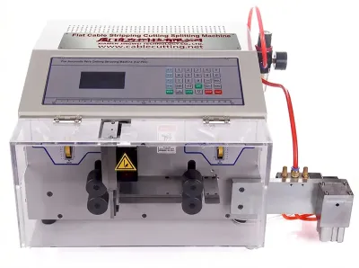 Máquina Automática de Descascar, Cortar e Separar Cabos Planos WPM-09E+S - Máquina Automática de Descascamento de Fios