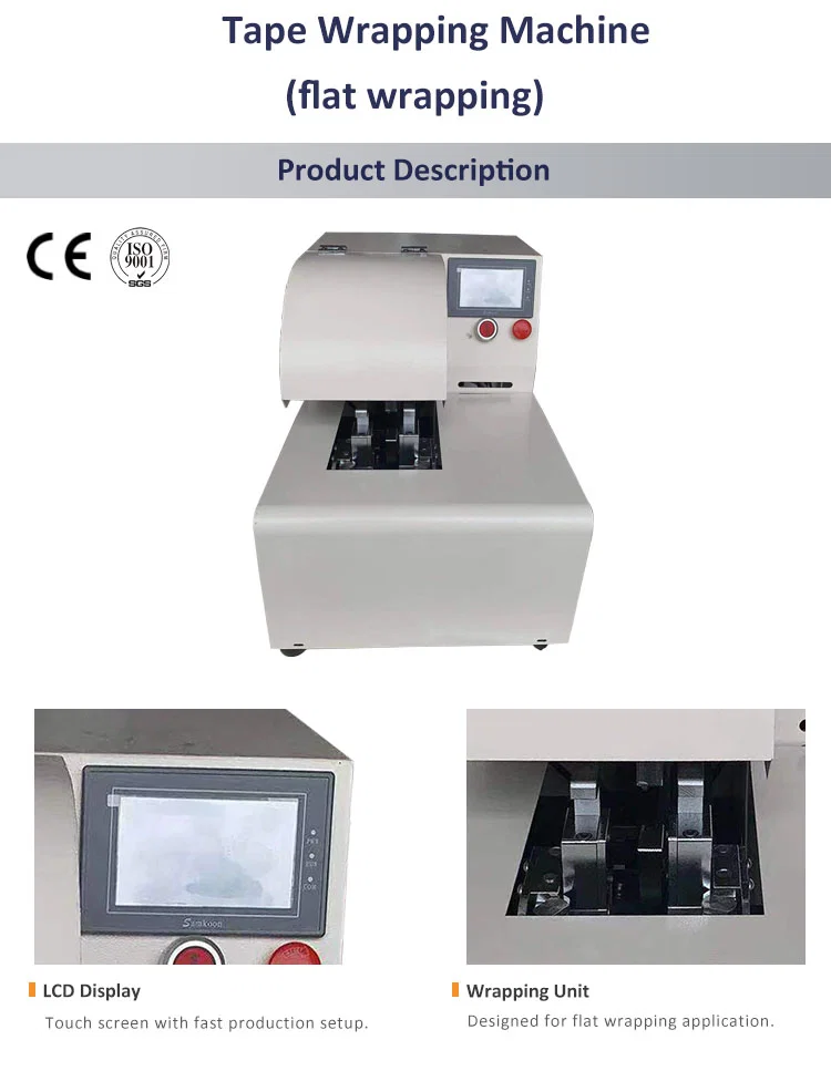 Máquina de embalagem de enrolamento de fita de cabo plano, Máquina de embalagem de fita isolante, Máquina de embalagem automática de fita, Máquina de embalagem automática
