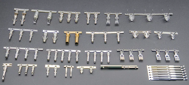 Hardware de aço inoxidável de cobre estampagem peças terminal masculino e feminino