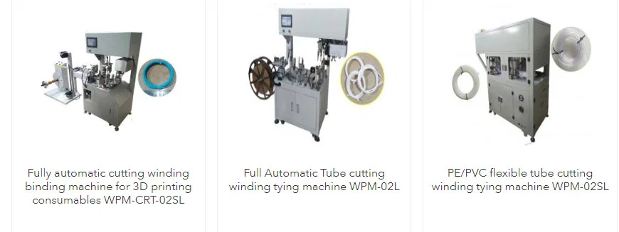 Máquinas de enrolar e amarrar cabos automáticas. Rápidas, precisas, que economizam mão de obra. Aumente a eficiência da produção.