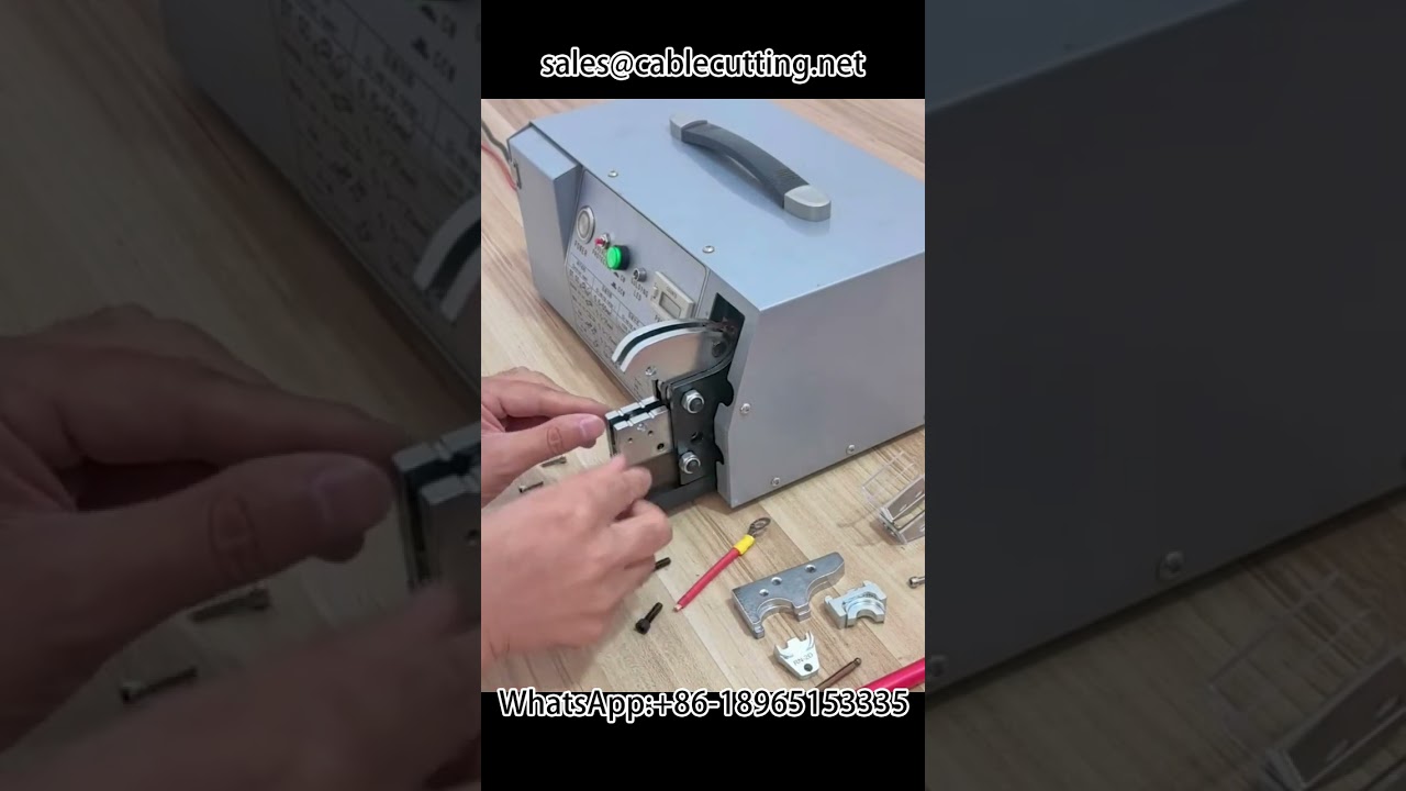 Máquina de cravação elétrica para terminais de 0,25 a 70 mm²