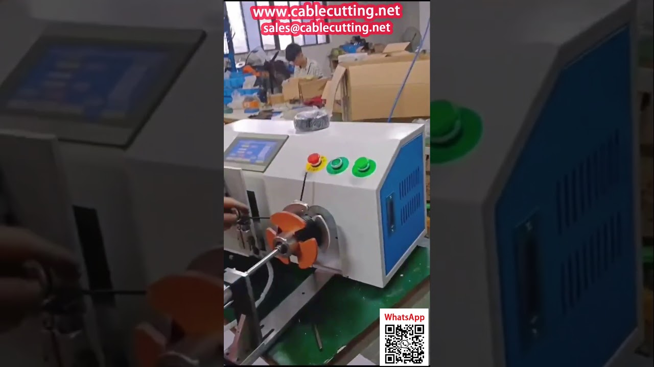 Máquina Automática de Enrolamento e Colocação em Linha para Chicotes Elétricos