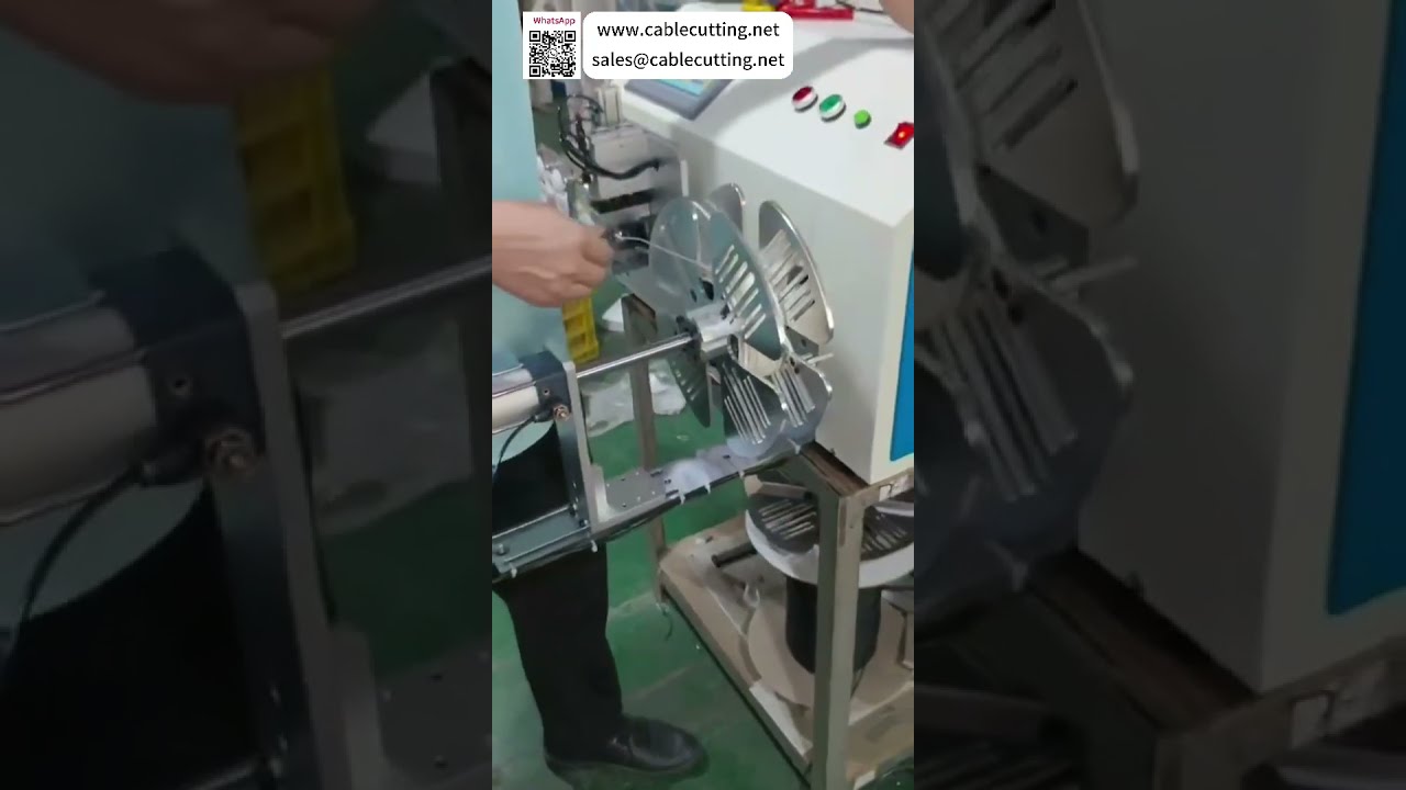 Máquina Automática de Corte e Organização de Cabos Flat com Contagem de Metros para Máxima Eficiência