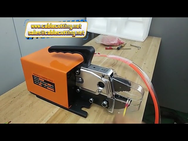 Máquina de Crimpagem Pneumática para Terminais Tubulares - Alicate e Ferramenta Industrial