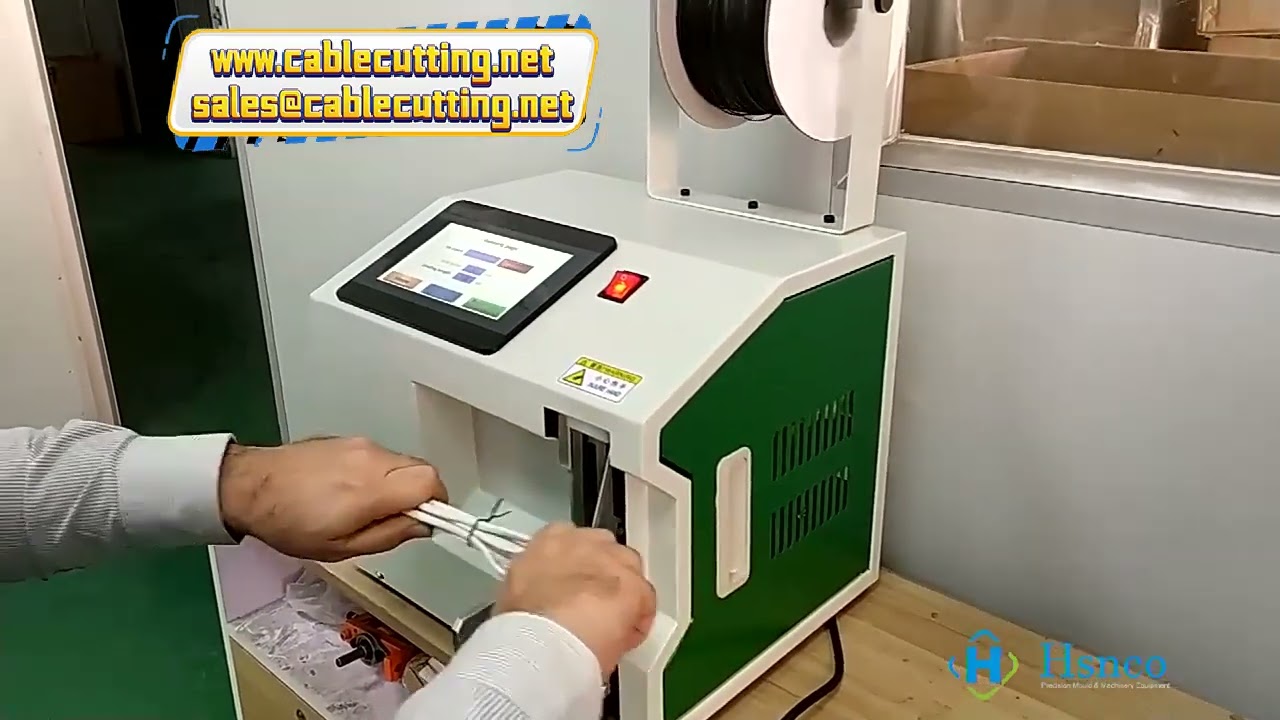 Máquina Semiautomática de Amarração de Fios com Tela Touch para Feixes de Cabos