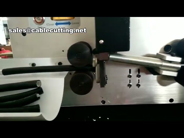 Máquina Automática de Corte e Descascamento para Cabos Grossos de 50 mm² | Cortador e Descascador Inteligente