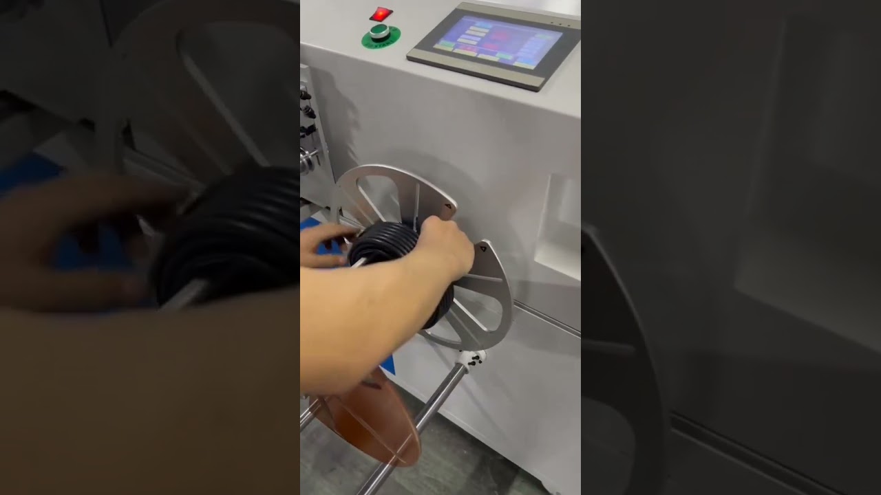Máquina Automática de Contagem, Corte e Bobinamento com Amarração | Automação Industrial