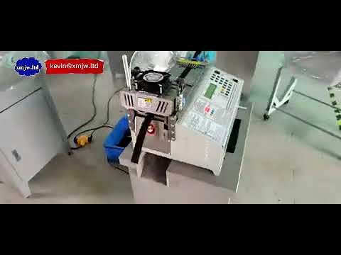 Máquina de Corte Automática para Correias de Poliéster com Lâmina Quente e Fria