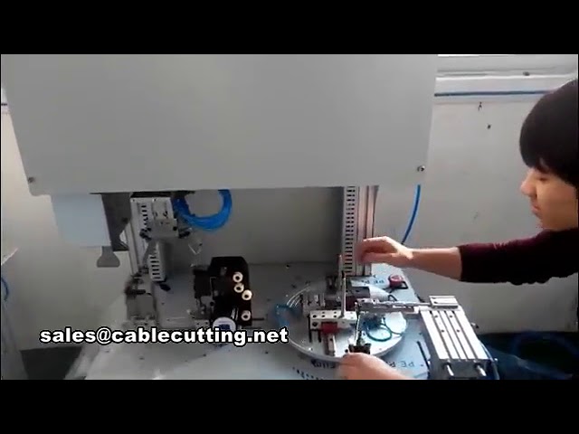 Máquina automática de enrolar e amarrar cabos pequenos e fios de mouse