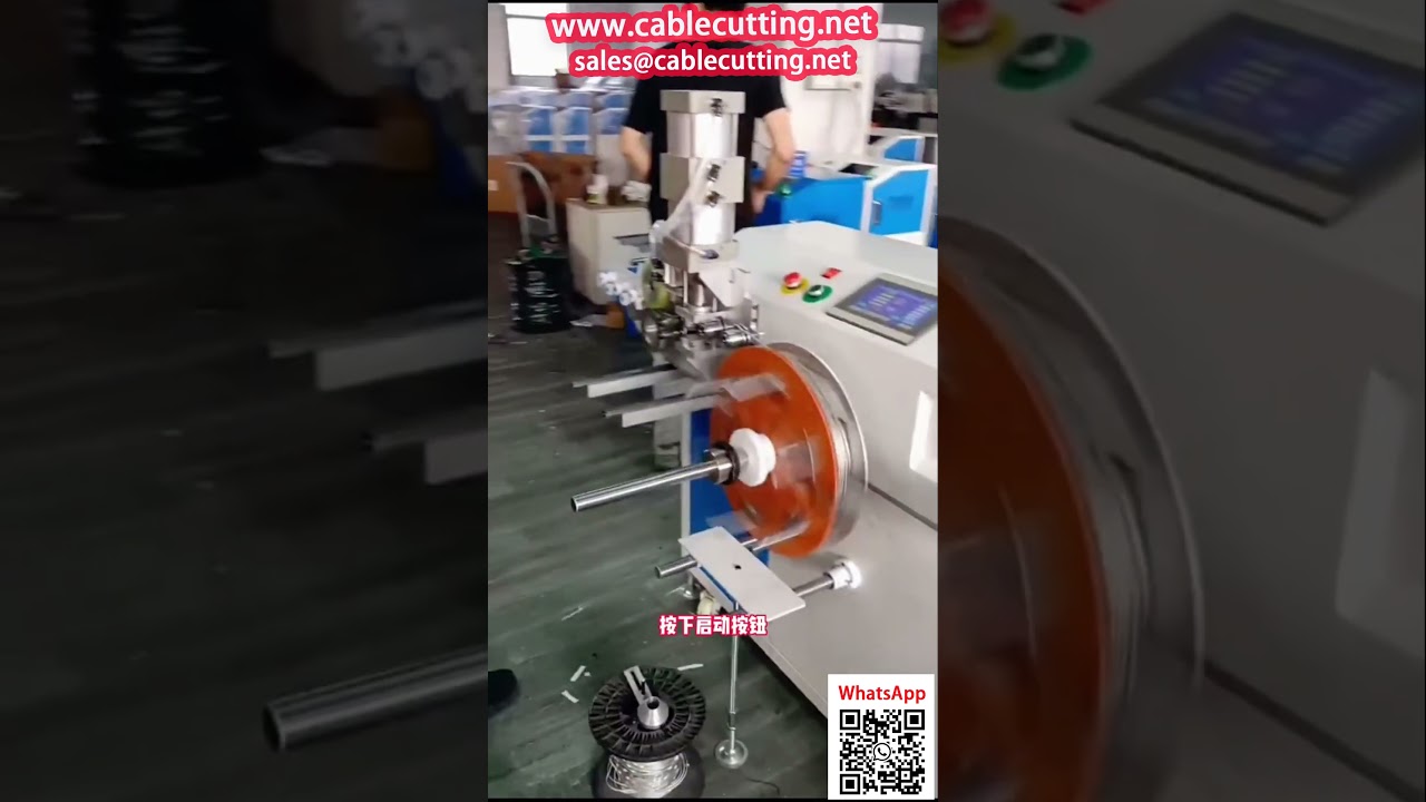 Máquina 5 em 1 para Cabo de Aço: Contagem, Bobinamento, Camadas, Corte e Amarração Automáticos