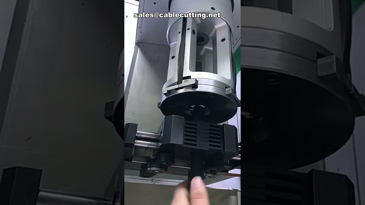 Máquina Automática de Decapagem Rotativa para Cabos Coaxiais de Nova Energia | Decapador Rotativo para Cabos Mais Rígidos