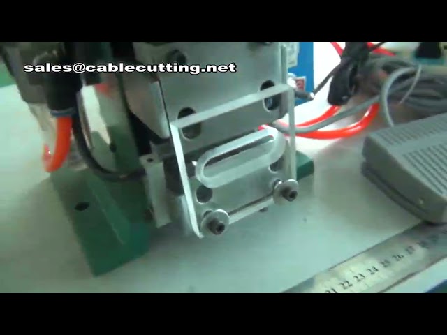 Máquina de Decapagem de Fios Vertical Semiautomática - Descascador Elétrico de Cabos