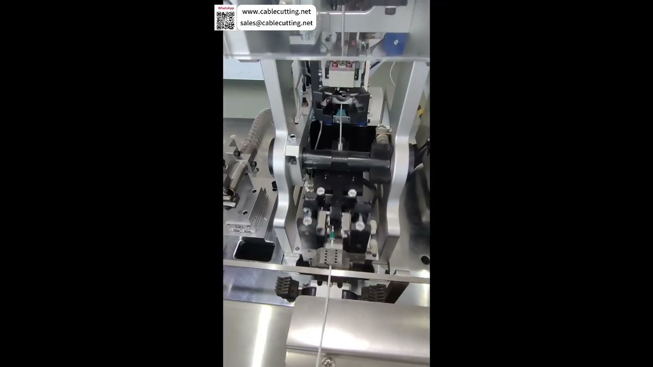 Máquina Automática à Prova d'Água para Processamento de Chicotes Automotivos - Equipamento de Crimpagem de Terminais