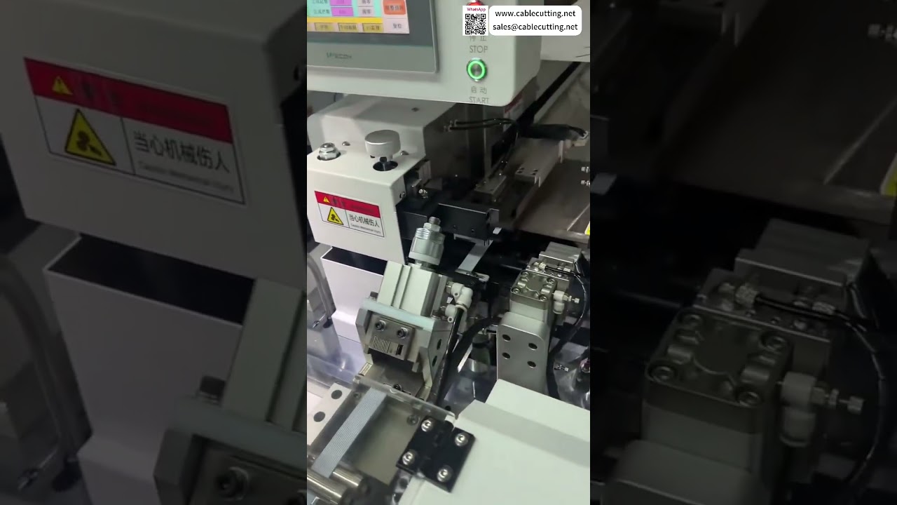 Máquina Automática de Duas Cabeças para Cabo Fita Pronta para Embarque e Configuração de Ferramentas de Processamento