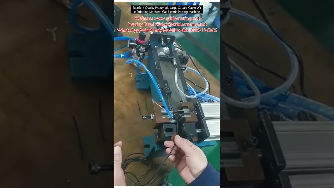 Máquina de Decapagem Pneumática de Alta Qualidade para Cabos Quadrados Grandes – Modelo Elétrico a Gás