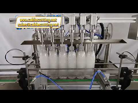Máquina de Enchimento Servo 10 Cabeças para 5000ml - Shampoo, Ghee, Mel, Pasta de Alho e Detergente