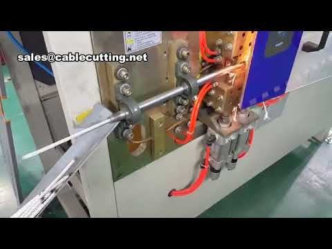 Máquina de Corte e Fusão de Cabos de Aço com Cabeça Chata - Automação Industrial