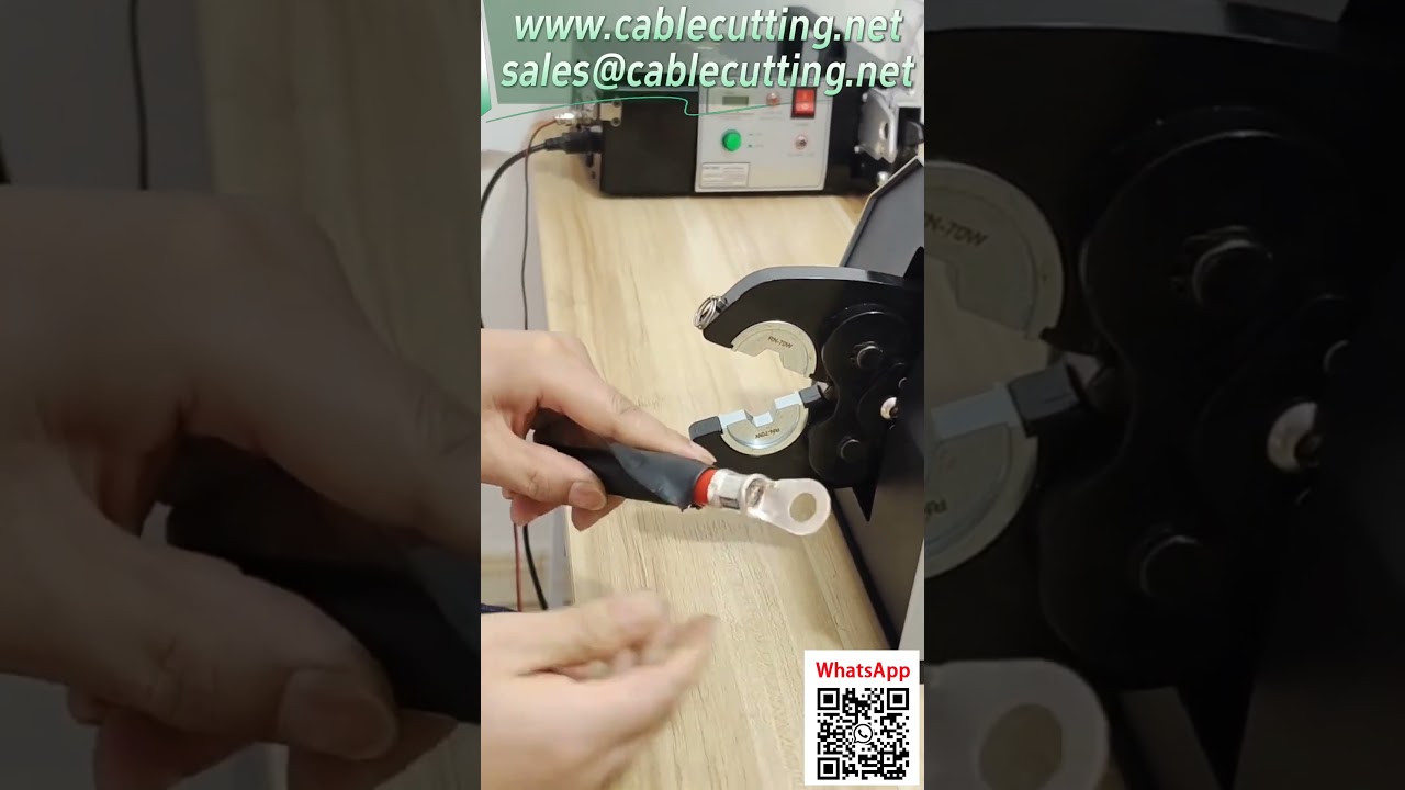 Crimpadora Pneumática de Terminais para Cabos de 120mm² e Olhal 300A