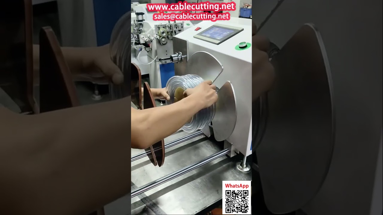 Máquina Enroladeira Automática para Mangueira Flexível de PVC com Alinhamento de Precisão