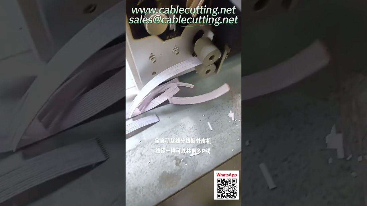 Máquina Automática de Corte, Decapagem, Enrolamento e Embalagem de Fios