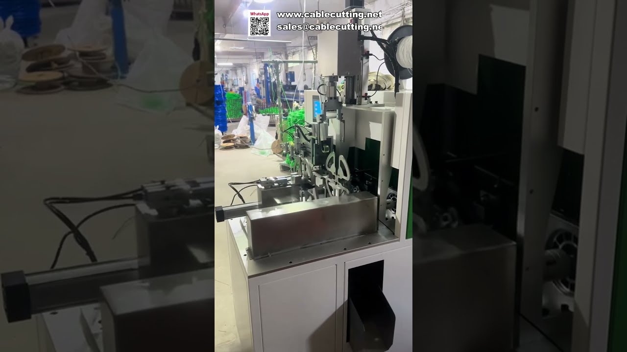 Máquina Totalmente Automática para Contagem de Metros, Corte, Bobinagem e Amarração de Fios