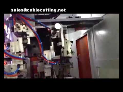 Máquina Automática de Crimpagem para Plugues de Três Pinos