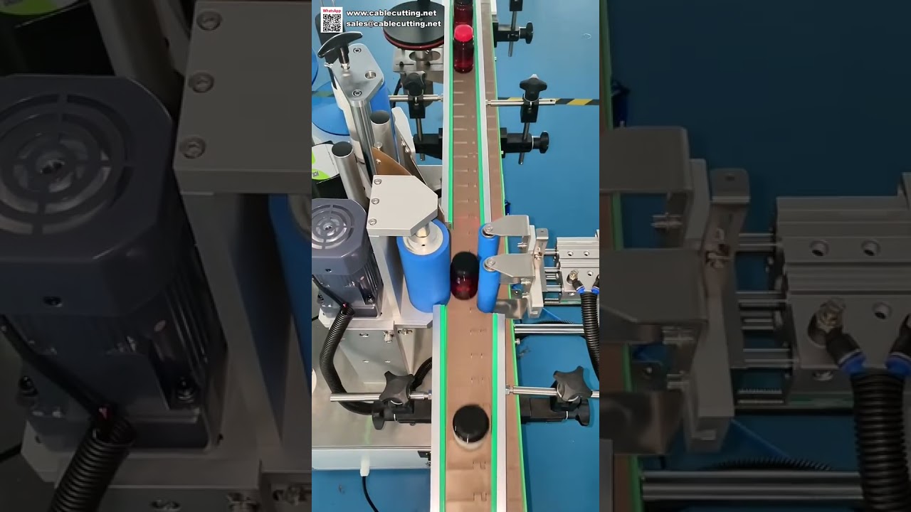 Máquina Rotuladora de Garrafas Redondas com Dispensação Precisa | Sistema Automático de Aplicação de Etiquetas