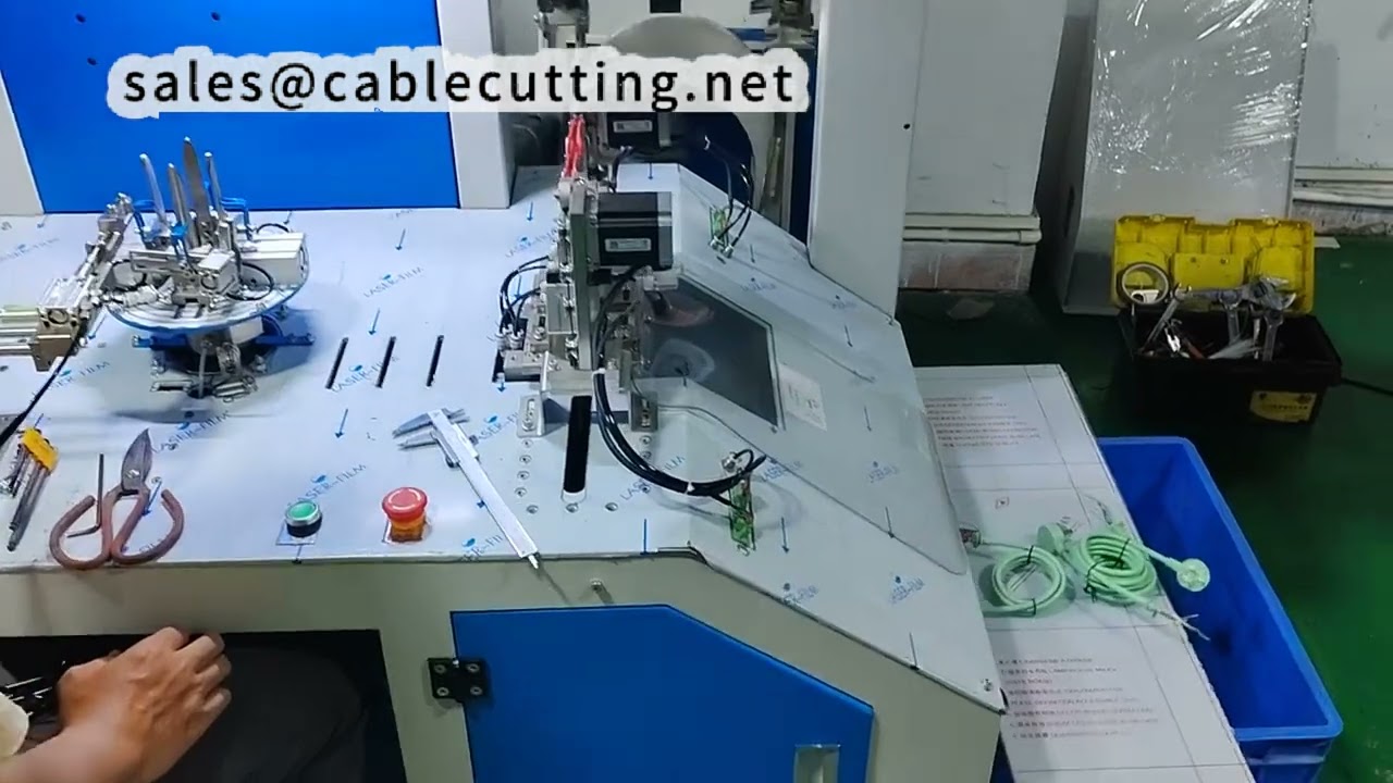 Máquina de Amarrar Cabos Redondos Dupla com Tolerância Perfeita de 10mm entre Cabeça e Cauda