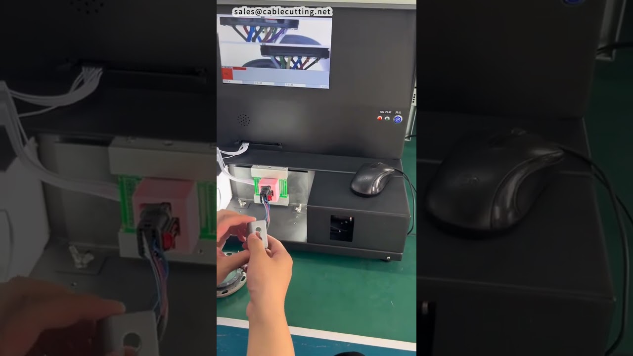 Testador de Sequência e Cor de Fios com Verificação de Continuidade | Para Fábrica e Máquinas de Crimpagem