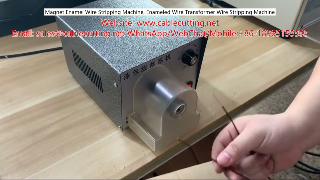 Máquina de Decapar Fio Esmaltado para Ímãs e Transformadores | Decapagem Automática de Fios