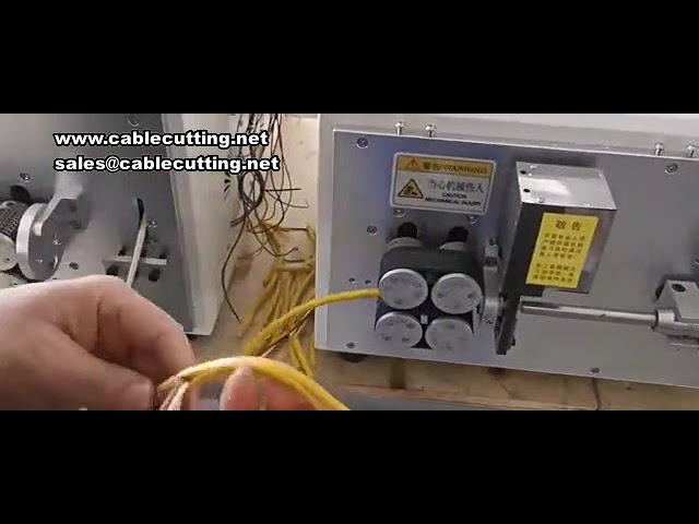 Máquina de Descascar e Torcer Fios Dupla Linha - Corte e Processamento de Cabos Quadrados Grandes