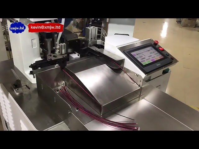 Máquina Automática de Corte, Decapagem e Crimpagem de Terminais Duplos