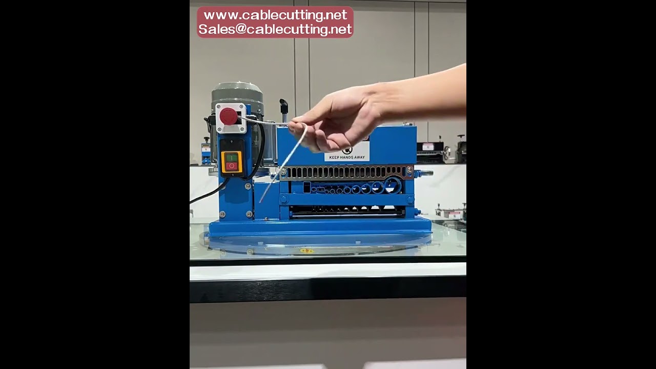 Máquina de Descascar Fios Elétrica Automática - Stripper de Cabo de Cobre 370W 750W Alta Potência