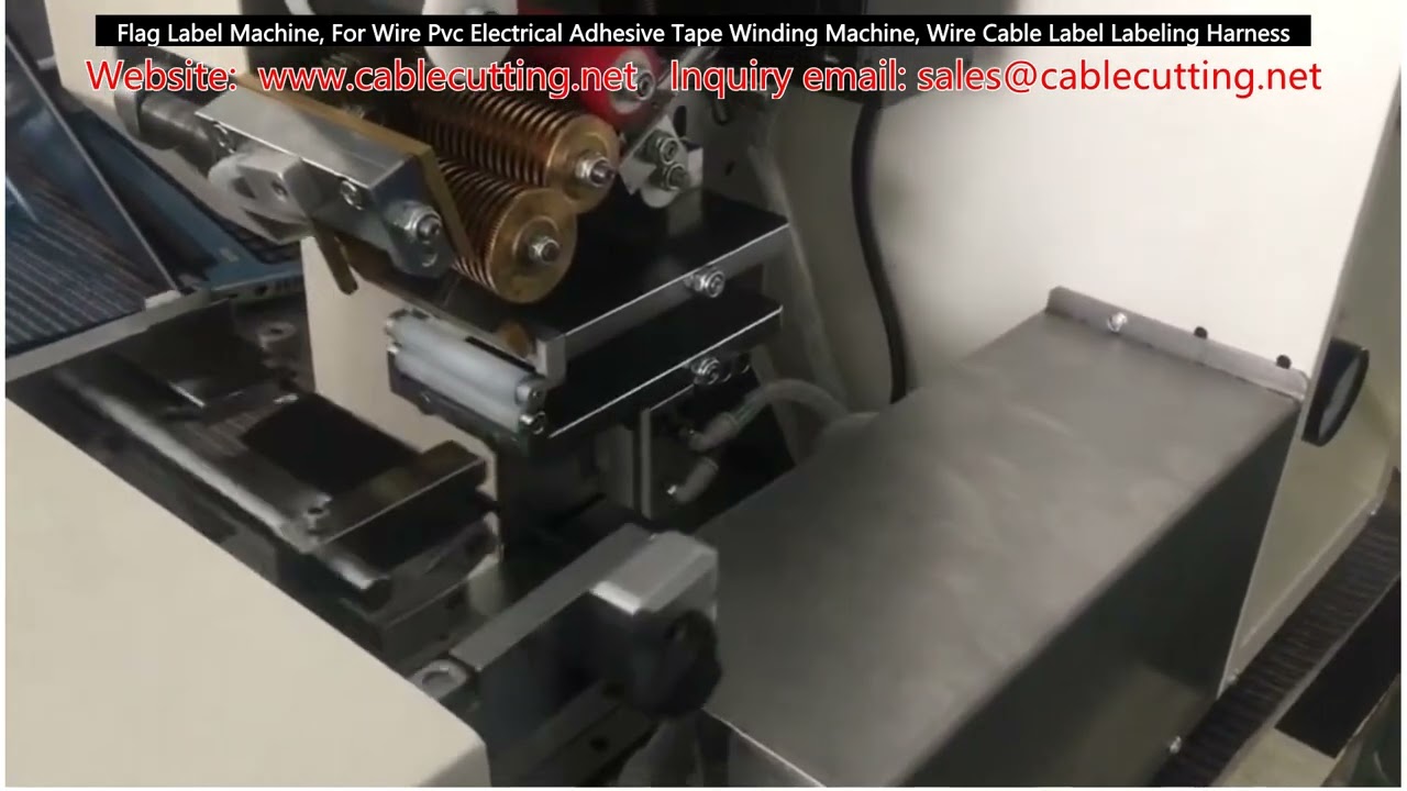 Máquina de Etiquetagem Tipo Bandeira para Fios PVC | Rótulos para Fita Adesiva e Enrolamento de Cabos