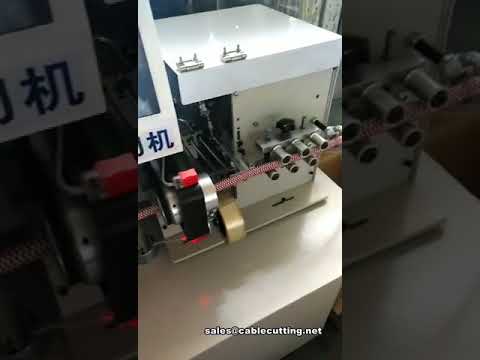 Máquina Automática de Fitagem de Chicotes Elétricos com Corte Integrado