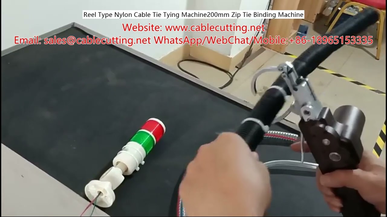Máquina de Amarração de Cabos com Abraçadeiras de Nylon Tipo Bobina – 200mm
