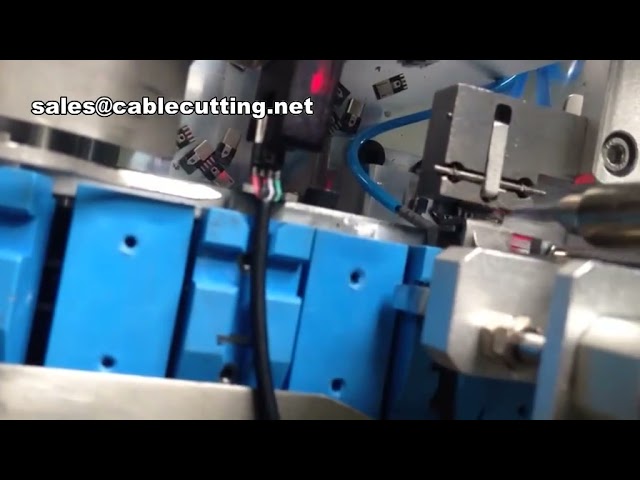 Máquina Automática de Decapagem e Soldagem de Cabo USB | Alta Precisão e Velocidade
