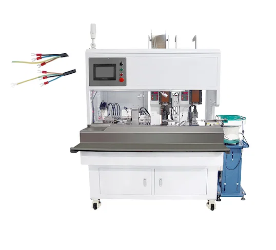 Crimpagem Automática Multi-Terminal de Cabos WPM-555 - Máquina de Descascar e Crimpar