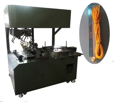 Máquina de Enrolar Cabos por Comprimento com 3 Amarrações WPM-83T - Máquina de Enrolamento e Amarração de Cabos