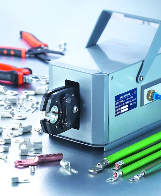 Máquina Pneumática de Crimpar Terminais WPM-50L - Máquina de Crimpar Semiautomática