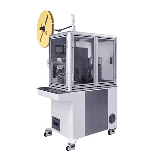 Máquina Semiautomática de Descascar, Selar e Crimpar Fios WPM-5030 - Máquina de Descascar e Crimpar